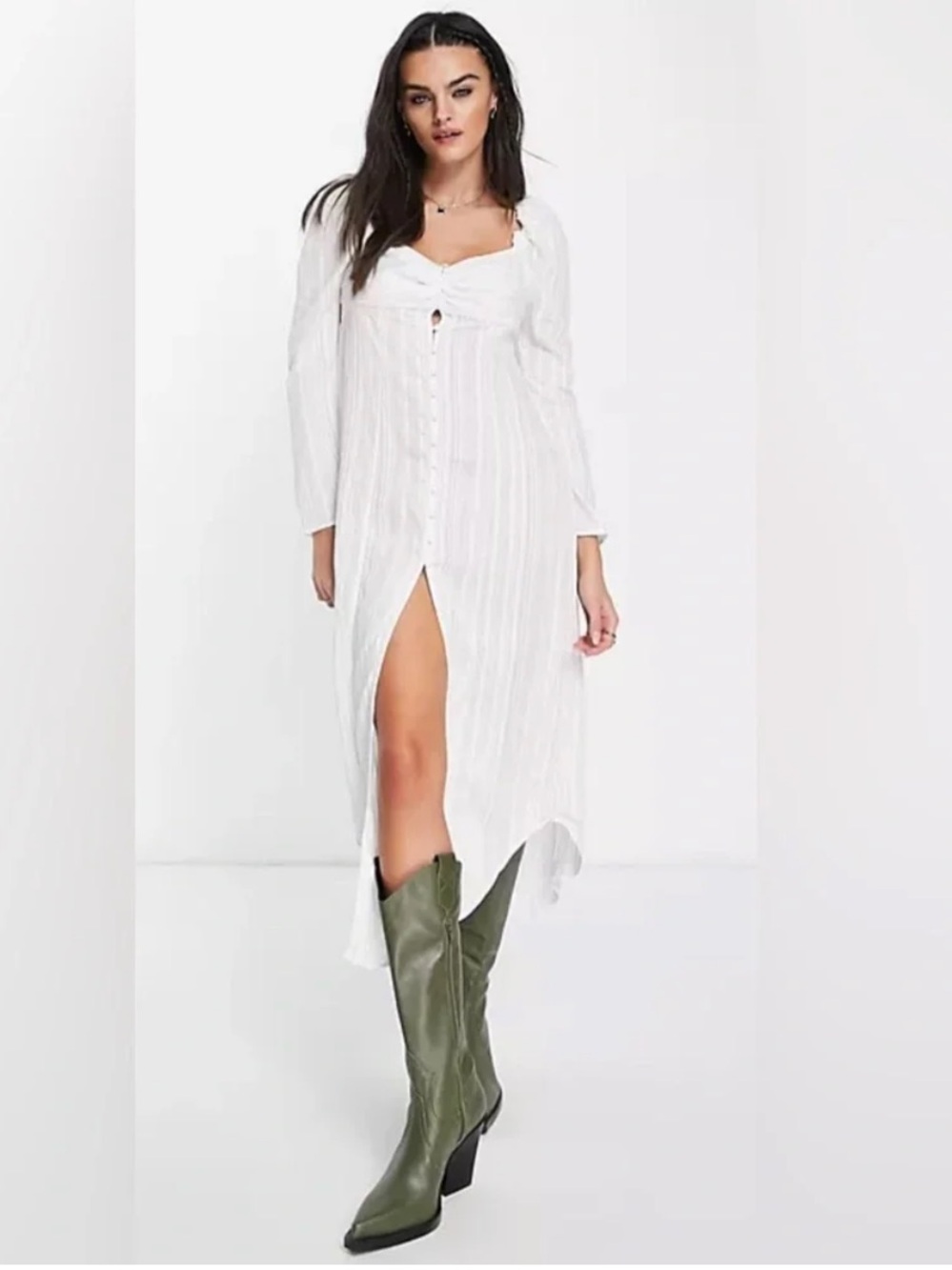 Free People Luna Maxi Pin Striped Dress